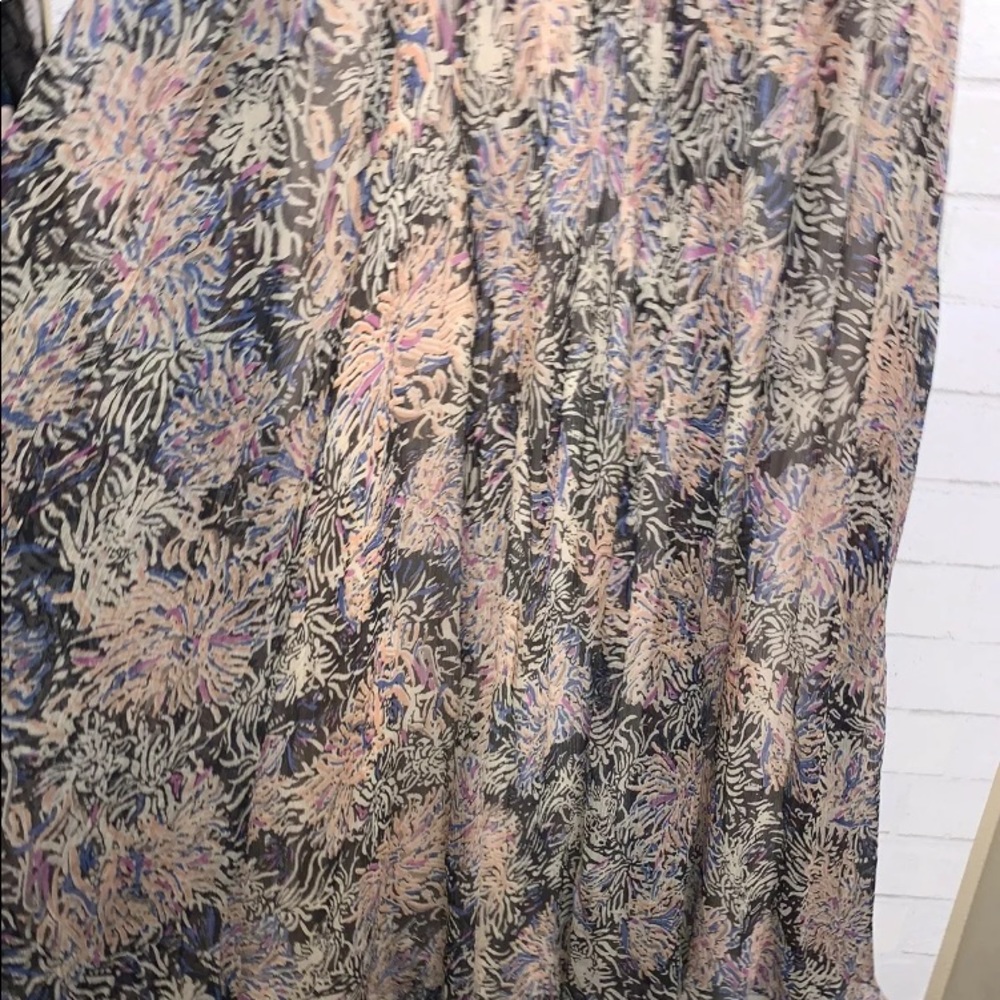 Free People Mesh Floral Maxi Dress size Medium - Picture 6 of 10